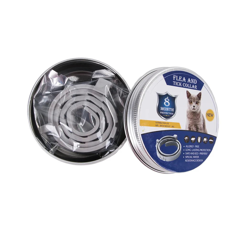 

Retractable Deworming Dog Cat Collar 8 Month Flea Tick Prevention for Cats Dog Mosquitoes Repellent Insect pet Supplies