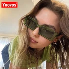 Yoovos 2021 Солнцезащитные очки женские квадратные очки Модные прямоугольные солнцезащитные очки для женщин флуоресцентные Оттенки для женщин оптовая продажа
