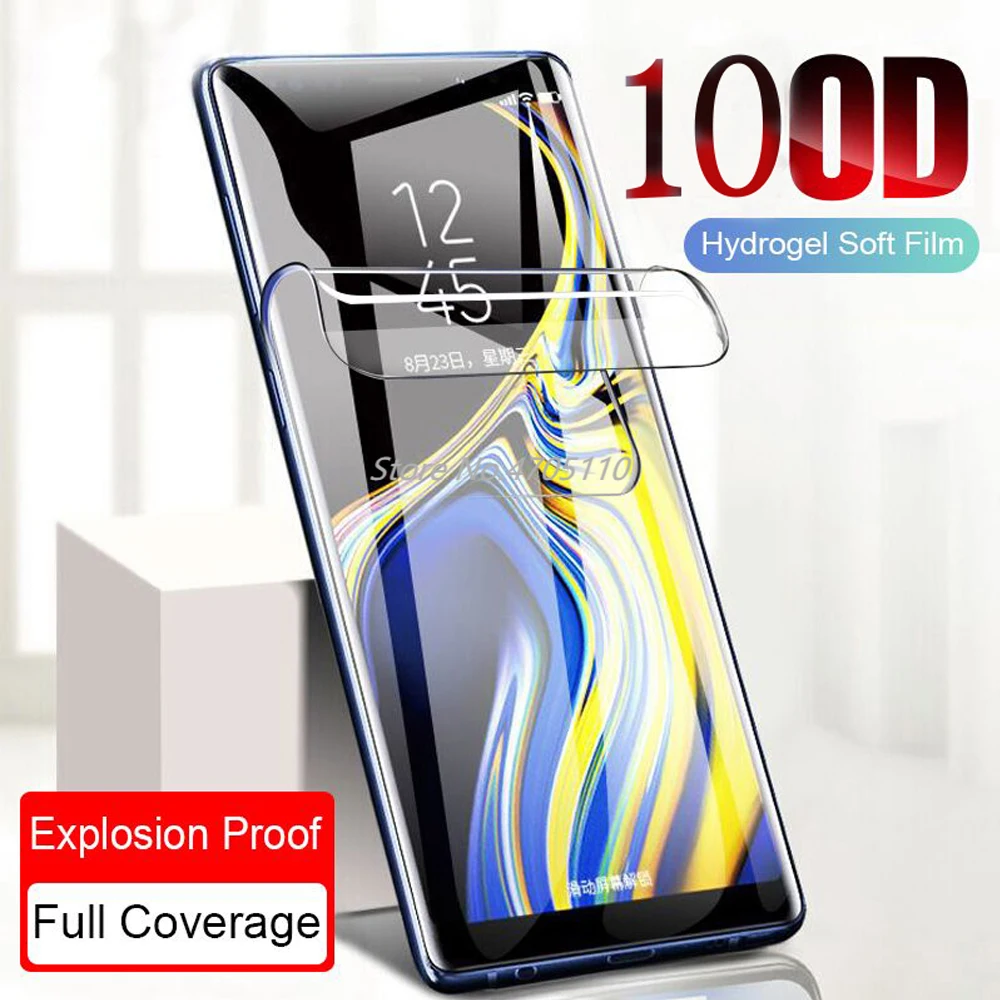 Гидрогелевая пленка 100D с полным покрытием для Iphone 6 6s 7 8 Plus Защитная экрана