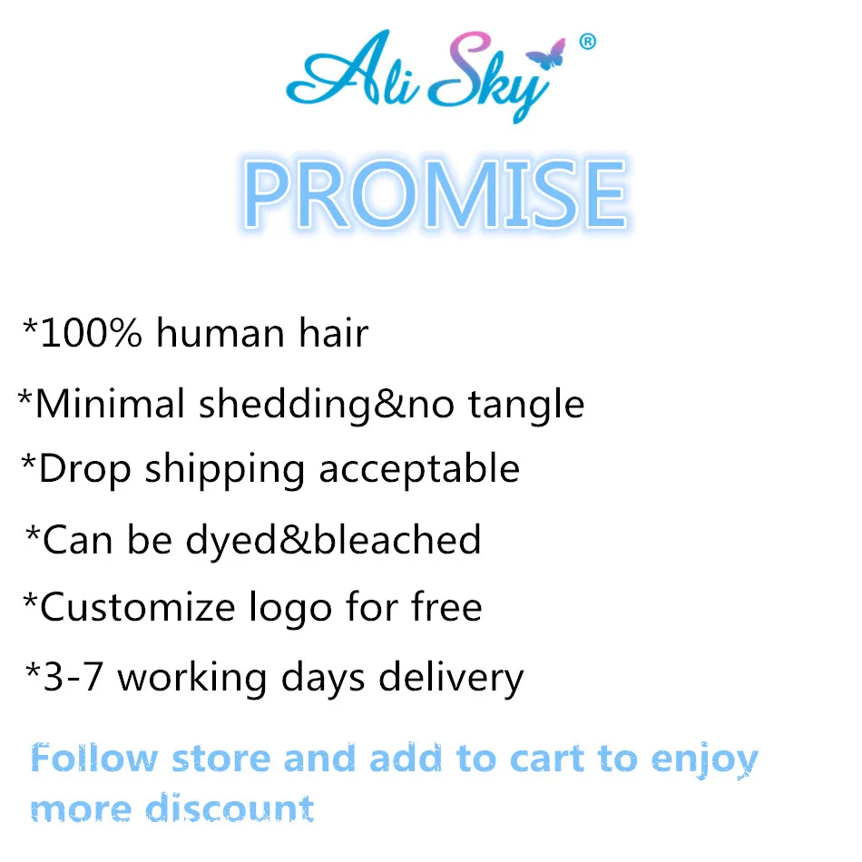 Alisky волосы перуанские пряди с фронтальной кудрявые прямые закрытием