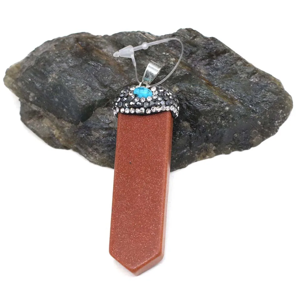 

Natural Gem Pendant Reiki Heal Malachite Rose Quartzs for Fashion Jewelry Making DIY Women Necklace Pendant Gift