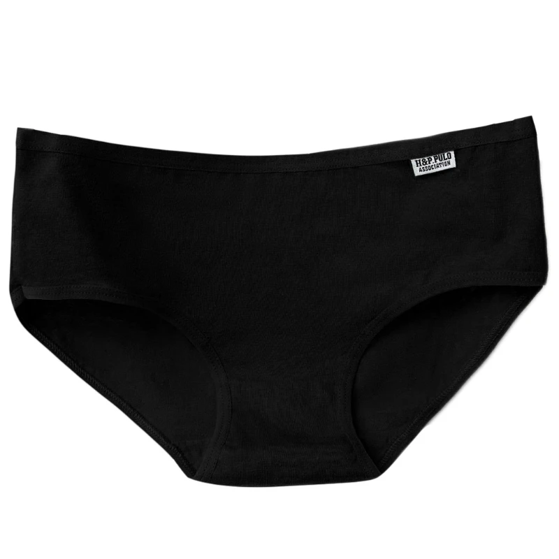 Женские хлопковые трусы 2XL размера яркие Однотонные с низкой талией плюс нижнее