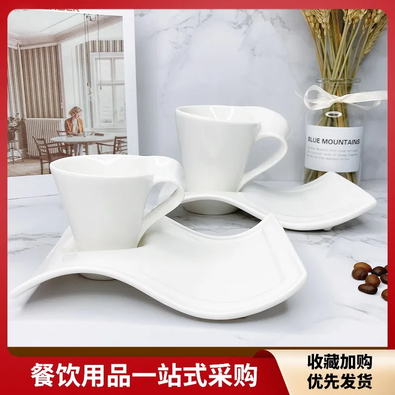 European Style Ceramic 200ml Coffee Cup Espresso Coffee Cup Home Mug Creative Couple Breakfast Cup Milk Cup 90ml Art Tea Cup Set