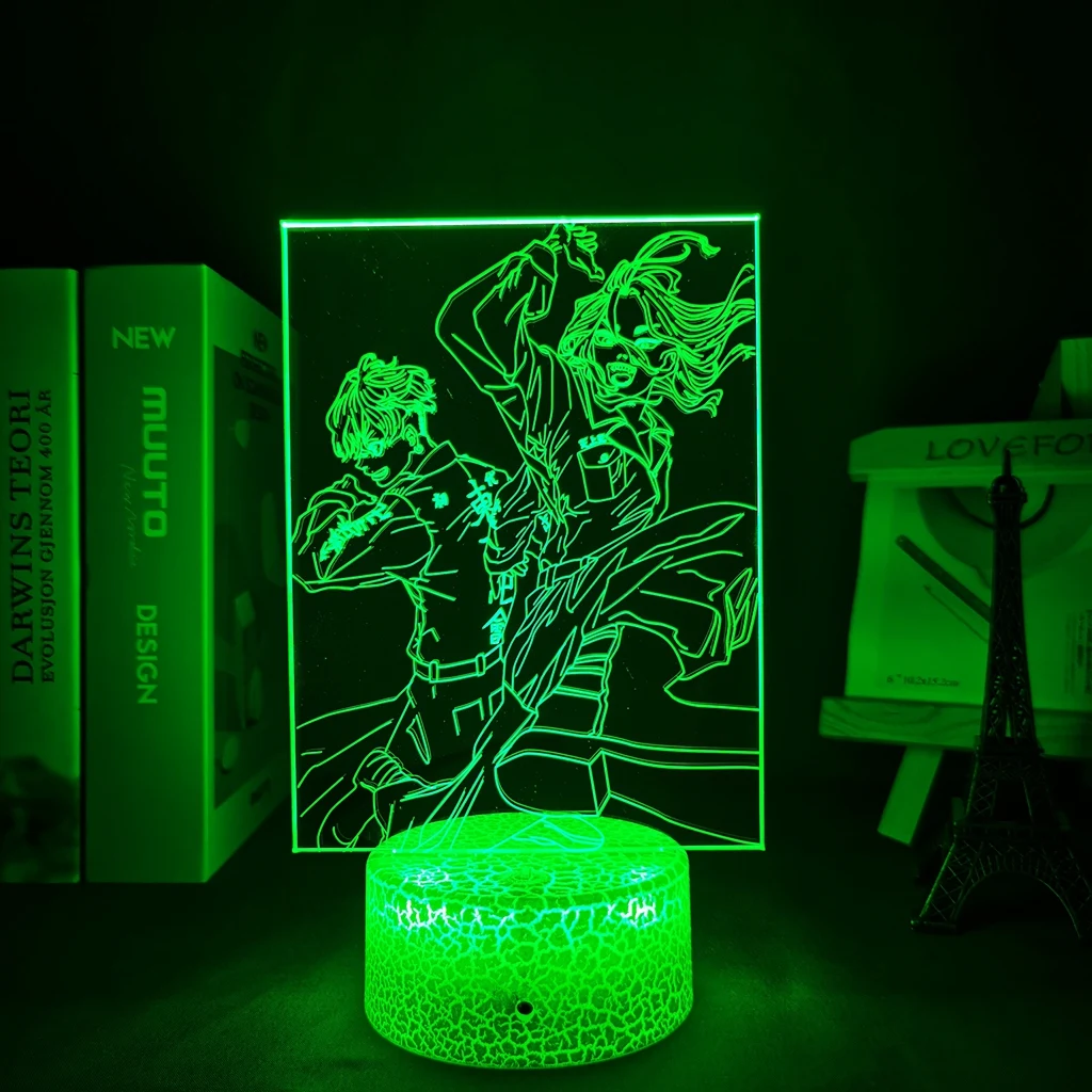 

Led Lamp Tokyo Revengers Mikey and Draken Manga 3d Light for Child Bedroom Decor Night Light Birthday Gift Room Table Anime Lamp