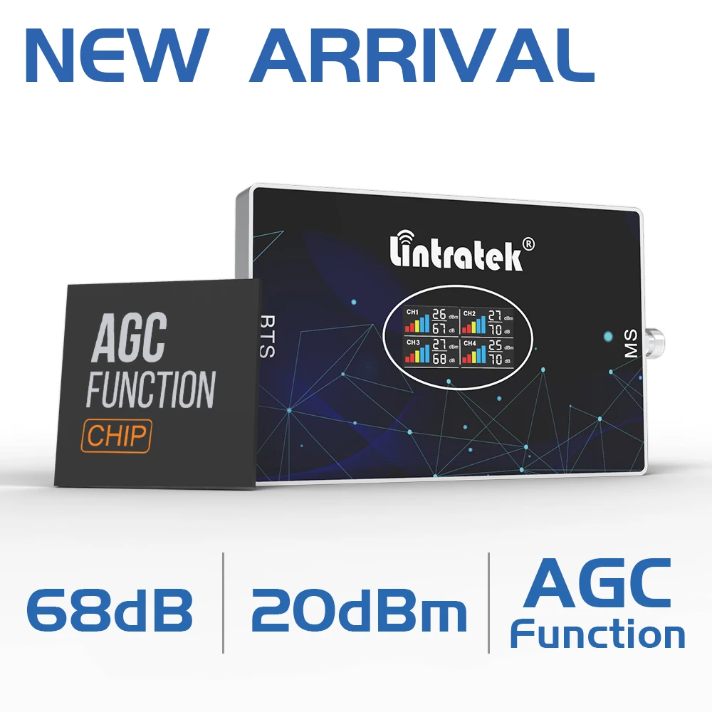 Cena Lintratek 4-pasmowy GSM 900 1800 2100 LTE 2600 Wzmacniacz Komórkowy 4g Wzmacniacz Modemu Lte Gsm 2g 3g 4g 10dBi 4g Zewnętrzna Antena Omni
