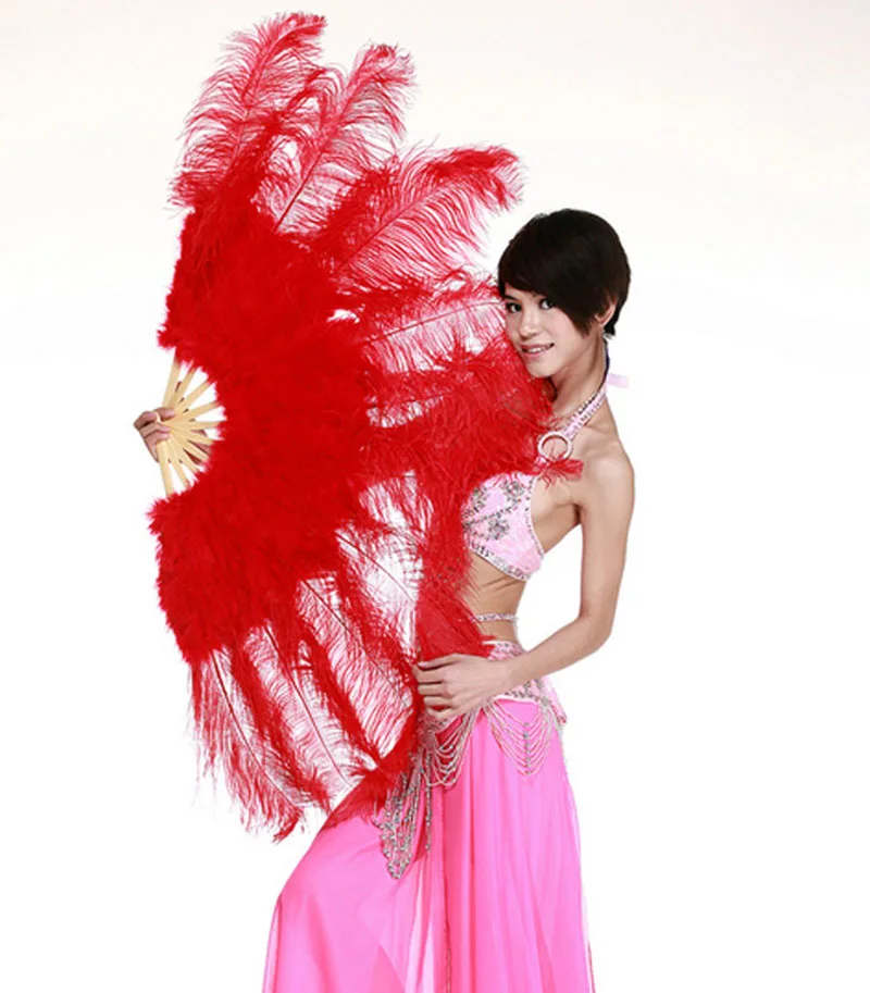 

Wholesale50 Pcs/Lot 15-75CM Natural Red Ostrich Feathers For Crafts Carnival Costumes Party Wedding Decorations Plumes