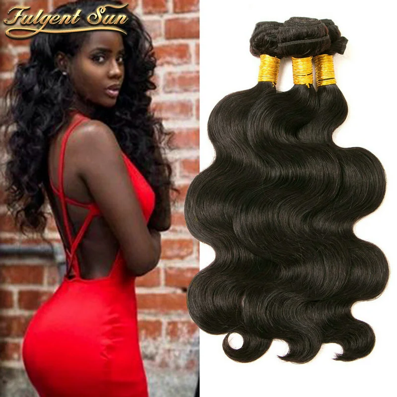 

Malaysian Body Wave Hair Weave Bundles 3&4 Bundles Deal Natural Black For African Women Body Wave Hair Extensions 8a Grade Hair