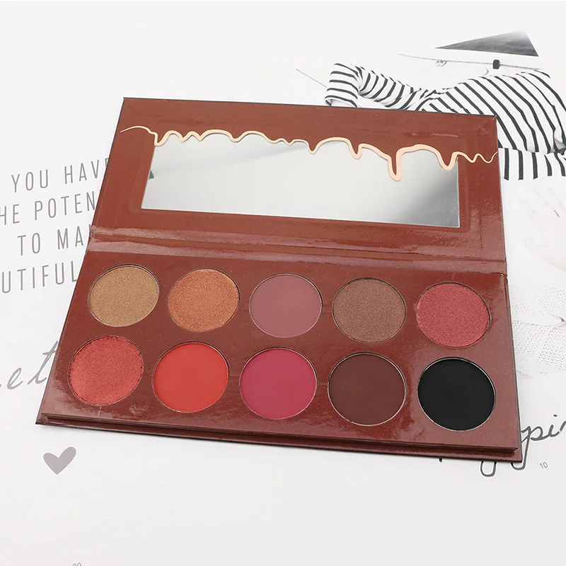 

Eyeshadow Palette 10 Colors Long Lasting Waterproof Makeup Cosmetics for Women FRE-Drop