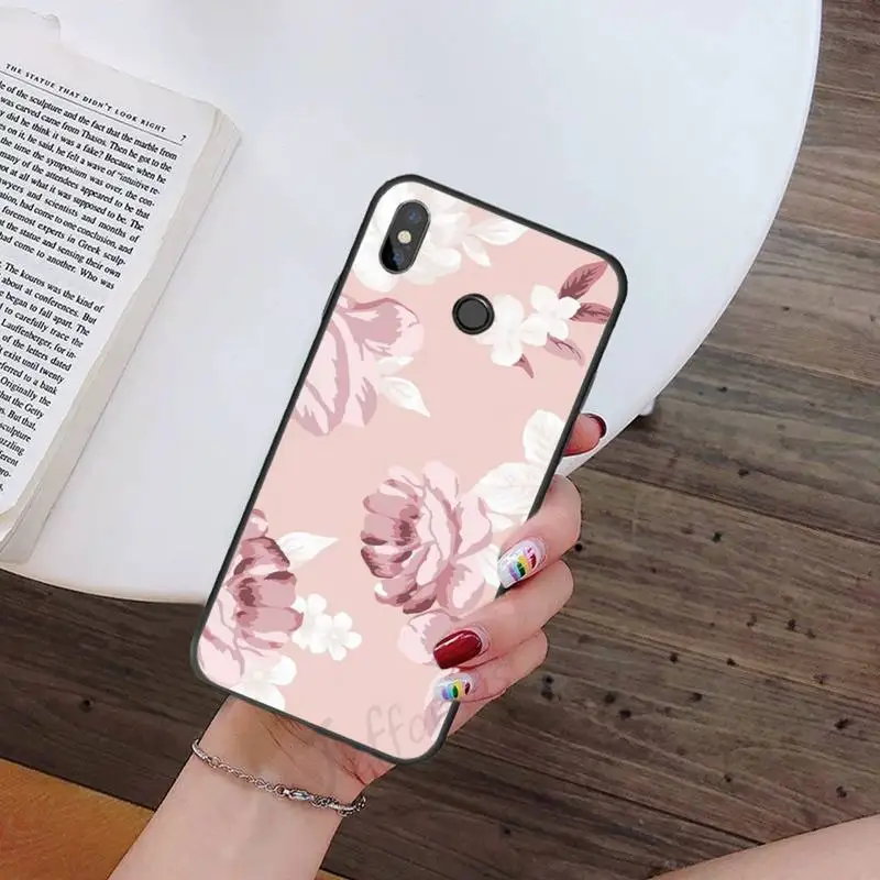 

Retro Flower Leaves Phone Case For Xiaomi redmi note mi 7 8 9 10 a s t pro max 4G 5g shell coque