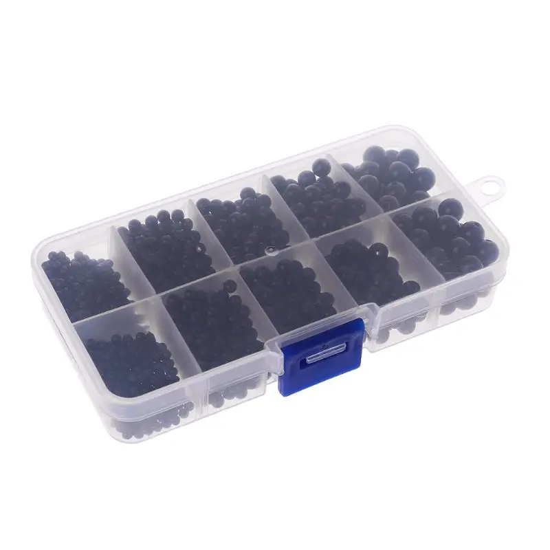 

1380Pcs 1380Pcs 3mm/4mm/5mm/6mm/8mm DIY Doll Puppet Plastic Black Eyes Sewing Beads Safety Craft For Handmade Teddy Bear Kids