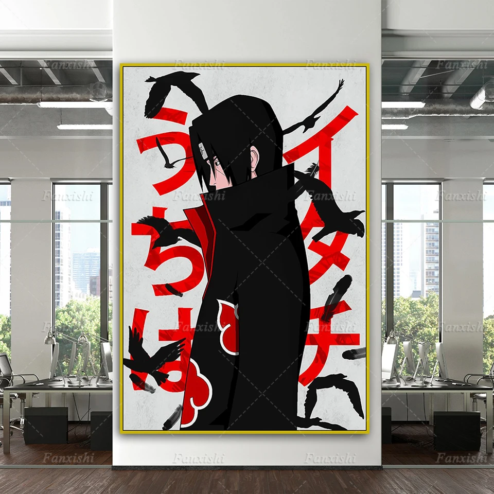 

Naruto Itachi Akatsuki Japanese Anime Canvas Poster And Prints Home Decor Pictures Wall Art Painting Modern Living Room Cuadros