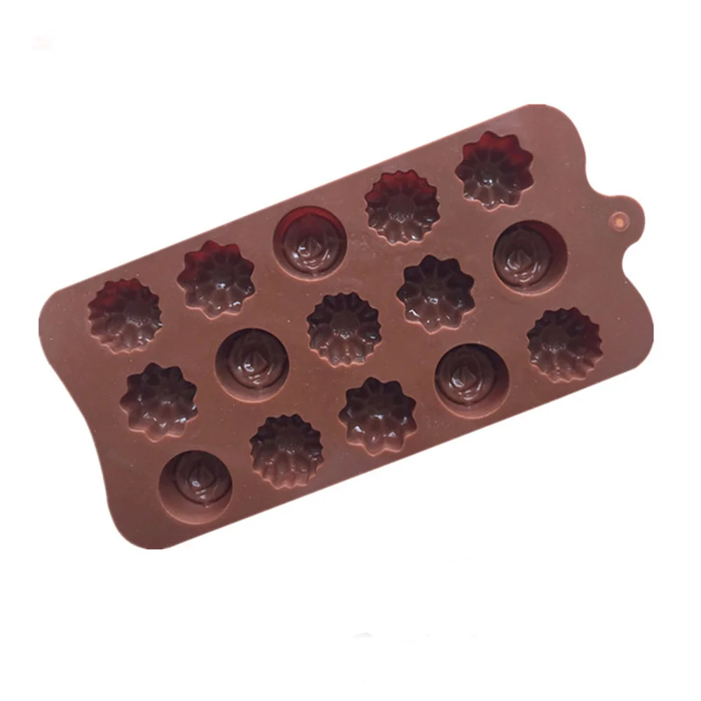 

New Silicone Chocolate Mold 15 Shapes Chocolate Baking Tools Non-stick Silicone Cake Mold Jelly and Candy Mold 3D DIY Mold best