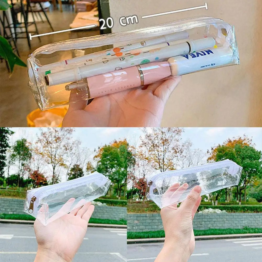 

Kawaii Pencil Case for Girls Boys Gifts School Cute Transparent Pencil Box Pencilcase Korean School Stationery