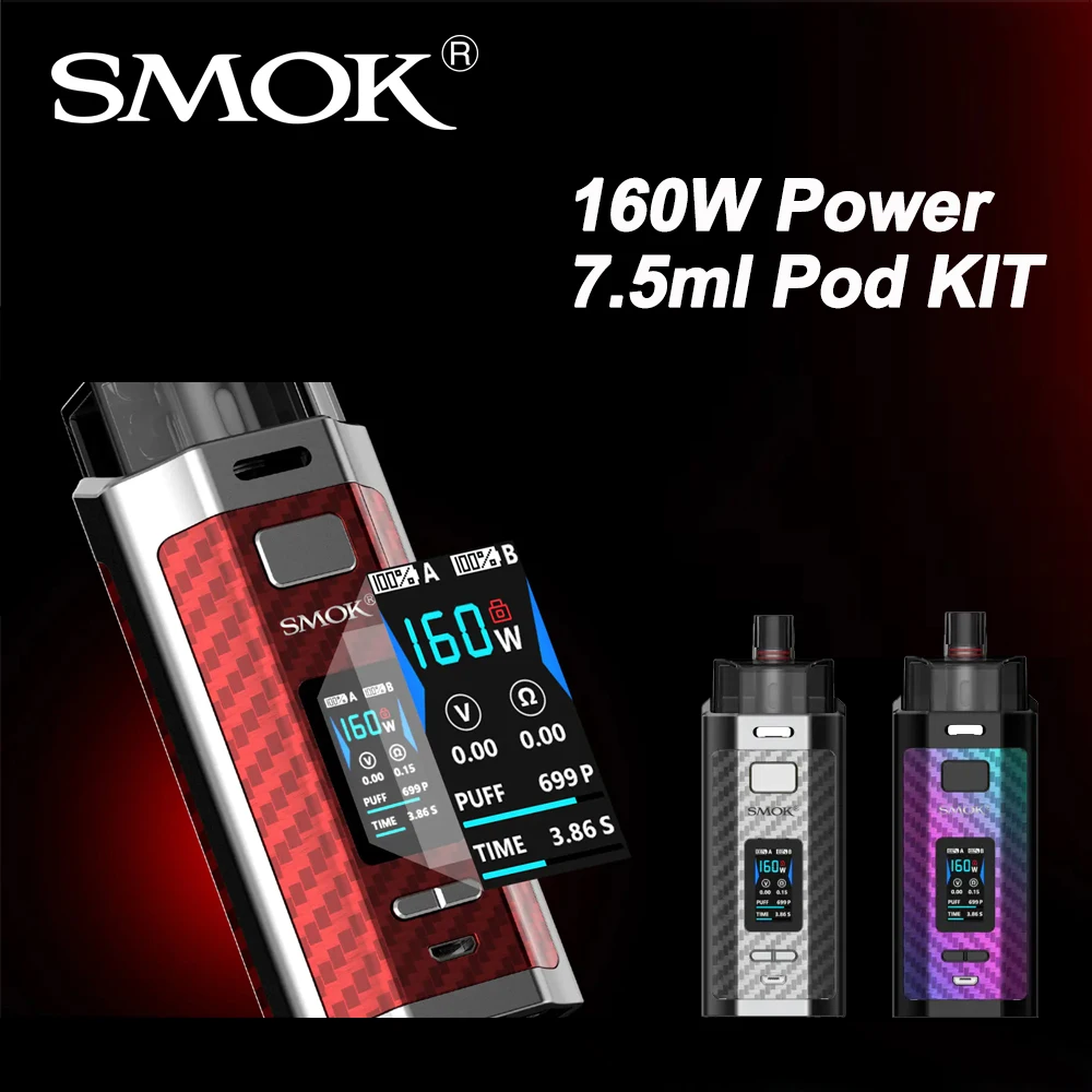 Набор для вейпа SMOK RPM160 160 Вт емкость 7 5 мл | Электроника