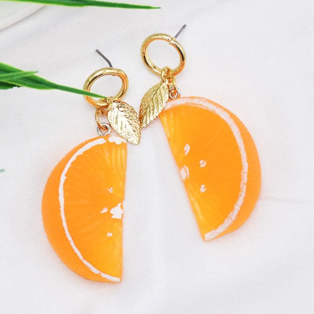 1 пара рождественских оранжевых висячих сережек для Woemn трендовые длинные милые