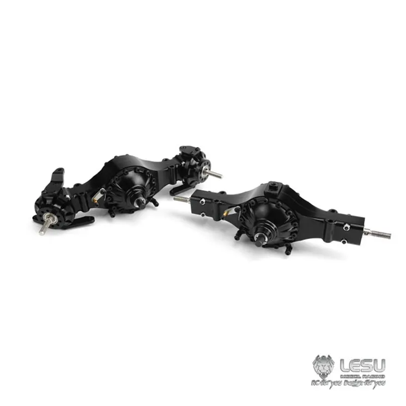 LESU 4X4 Metal Front Rear Axle Differential Lock For 1/14 Tractor RC Truck Tamiya Model TH02067