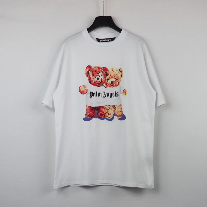 

letter Palm Angels printing couple street hip-hop popular simple wild men and women short-sleeved T-shirt 68496