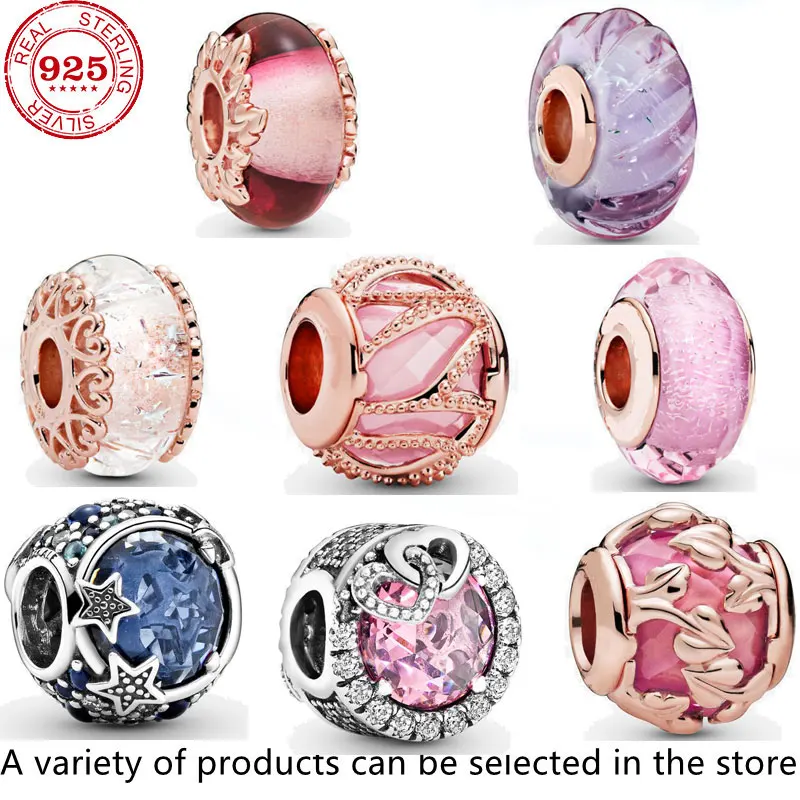 

100% 925 Sterling SILVER charms tree shape Beads Love Heart Charms fit Original Pan Bracelet silver 925 jewelry