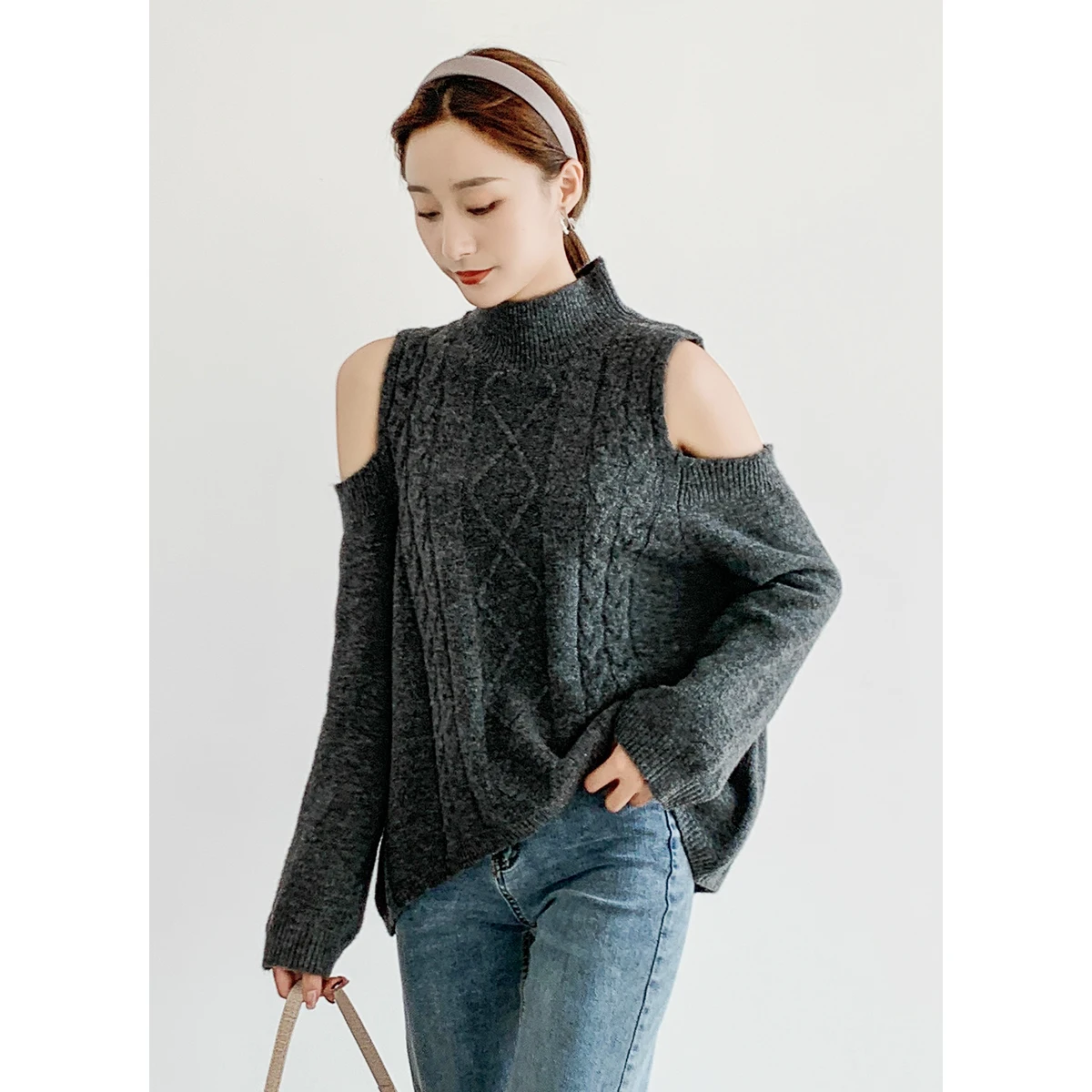 

Fv6921 2019 new autumn winter women fashion casual warm nice Sweater Korean Japanese style womens sweaters turtleneck sweater