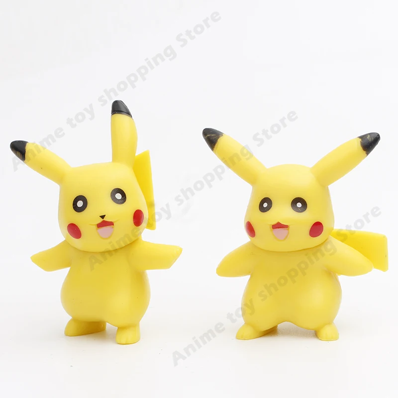 12pcsset 8cm pokemon dolls anime toy pikachu action toy figure toys model ornaments anime toys figures for kids christmas gifts free global shipping