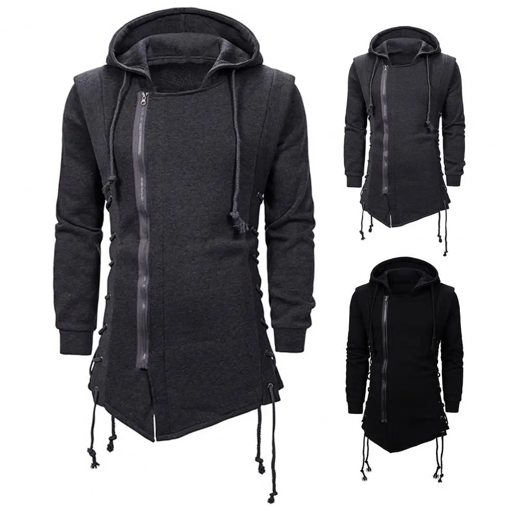 Толстовка мужская с длинным рукавом повседневная однотонная кофта капюшоном