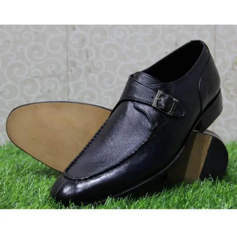 

Men PU Leather New Handmade Button Shoes Classic Boots Ankle Men Casual Fashion Autumn Combat Designer Shoes Men KR182