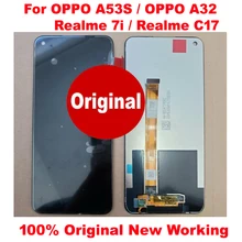 Original New Glass LCD Display Touch Screen Digitizer Assembly Sensor For Oppo A53S CPH2135 A32 2020 A53 Realme 7i C17 Pantalla
