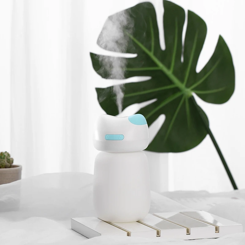 Cartoon Air Humidifier with Night Light USB Car Office Mini Home 380Ml Water Capacity Diffuser Purifier | Бытовая техника