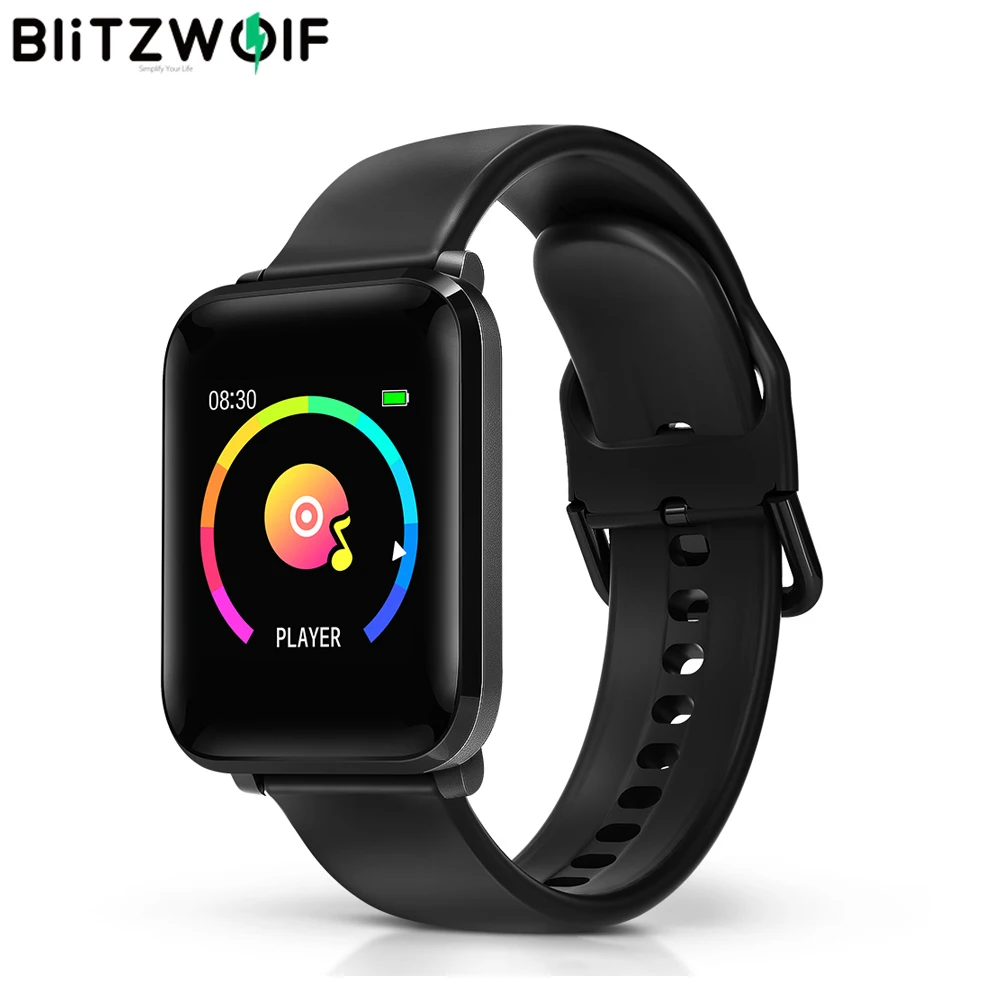 BlitzWolf BW-HL1 1,3 дюймов ips многоязычный дисплей 8 спортивный режим HR кровяное давление O2 Смарт часы IP68 15 дней резервный браслет