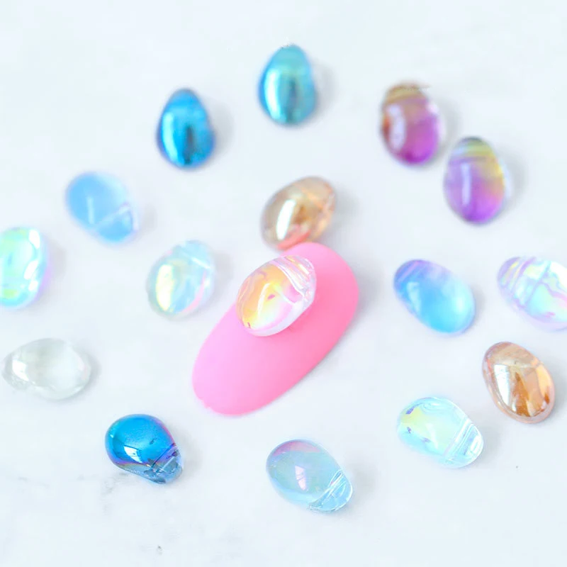 Стразы с блестками Необычные Аврора для дизайна ногтей кристалл Сделай Сам