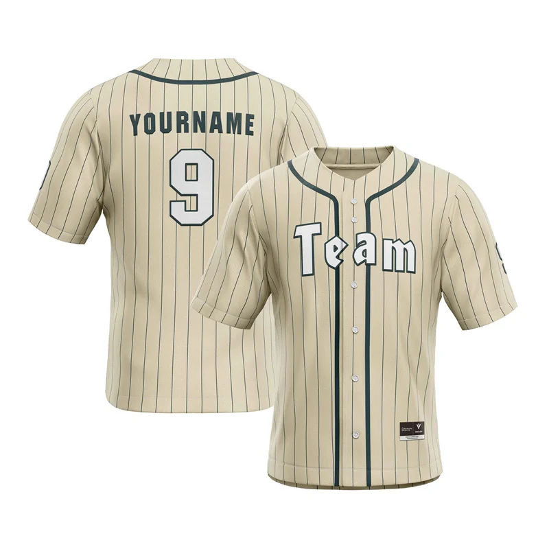 

Vertical stripe Adult And Youth Custom Baseball Jersey Sportswear Short Sleeve Training Shirt Match Team Uniform Jersey