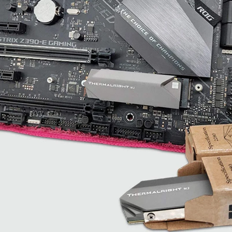 M.2 Радиатор Охладитель NVMe 2280 SSD алюминиевые радиаторы с силиконовой тепловой