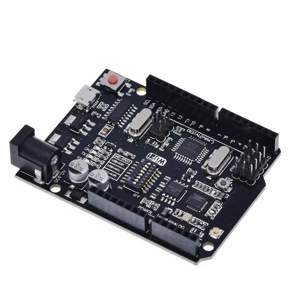 TZT UNO+ WiFi R3 ATmega328P+ ESP8266(32 Мб памяти) USB-TTL CH340G для Arduino Uno, NodeMCU, WeMos ESP8266 новое поступление