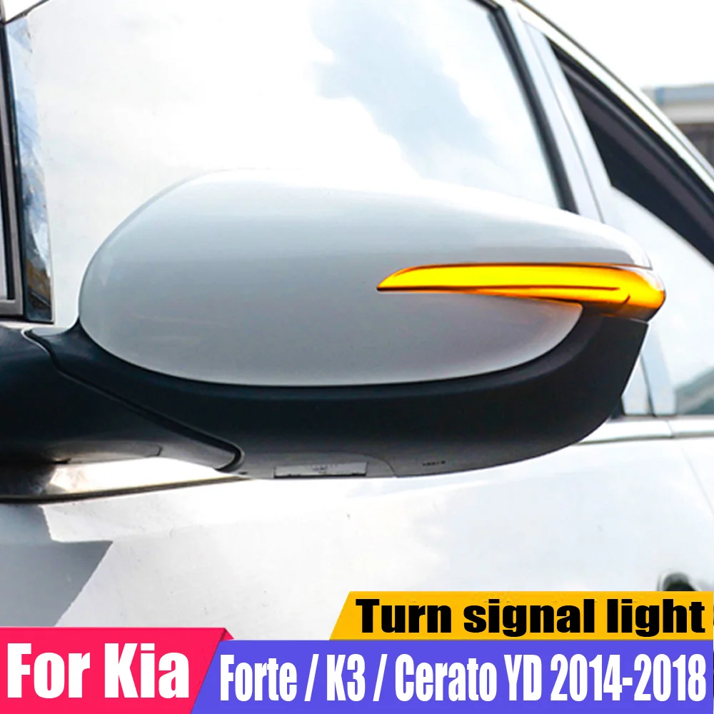 2pcs For Kia Ceed JD 2013-2018 Forte K3 Cerato YD 2014-2018 LED Blinker Dynamic Turn Signal Light Side Mirror Repeater