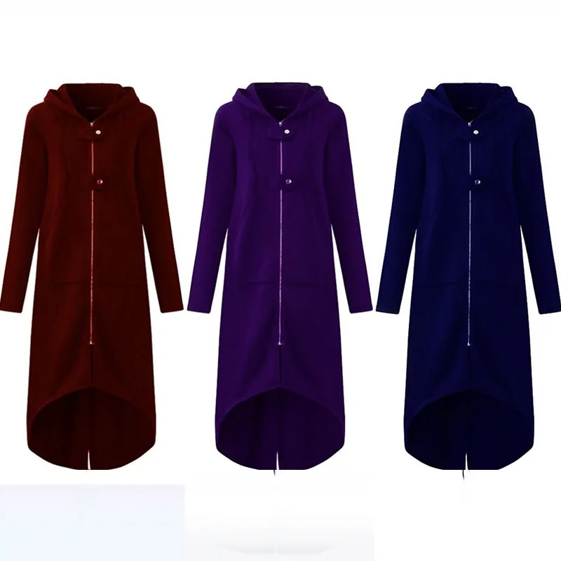 Модная женская ветровка однотонная куртка с капюшоном и асимметричным подолом