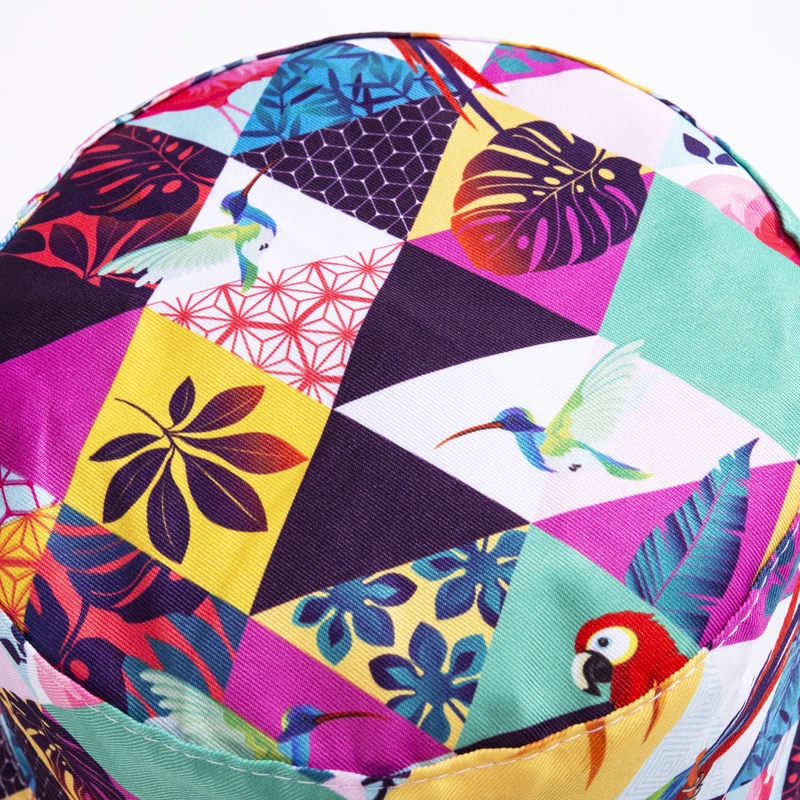 

2021 Harajuku Novelty Print Fisherman Hat Reversible Bucket Hats For Men Women Fashion Outdoor Street Hip Hop Fisherman Hat