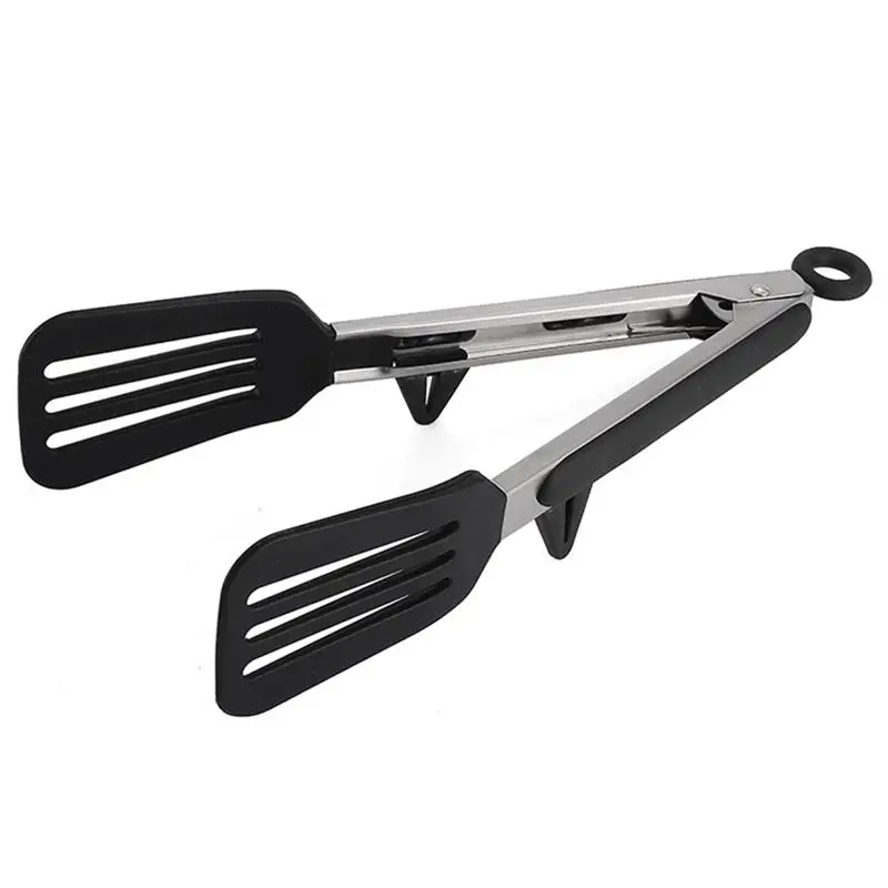 

1pc Stainless Steel Kitchen Tongs Small Cute Non-Slip Silicone Small Bread Tong Ice Tongs Kitchen Tools BBQ Tools Accessories