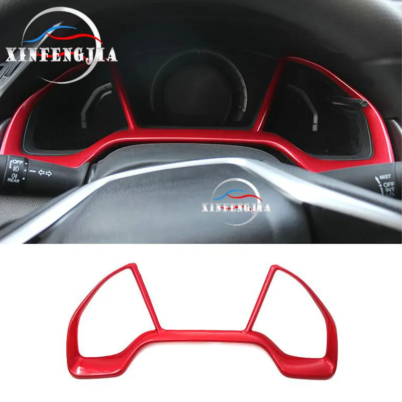 

Подходит для Honda Civic 16-19 Красная Обложка для приборной панели спидометра