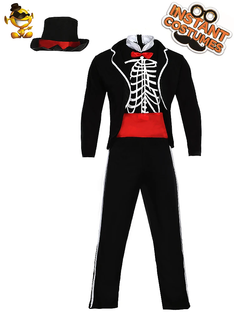 Мужские Косплэй джентльмен призрак жениха костюм для взрослых маскарадный