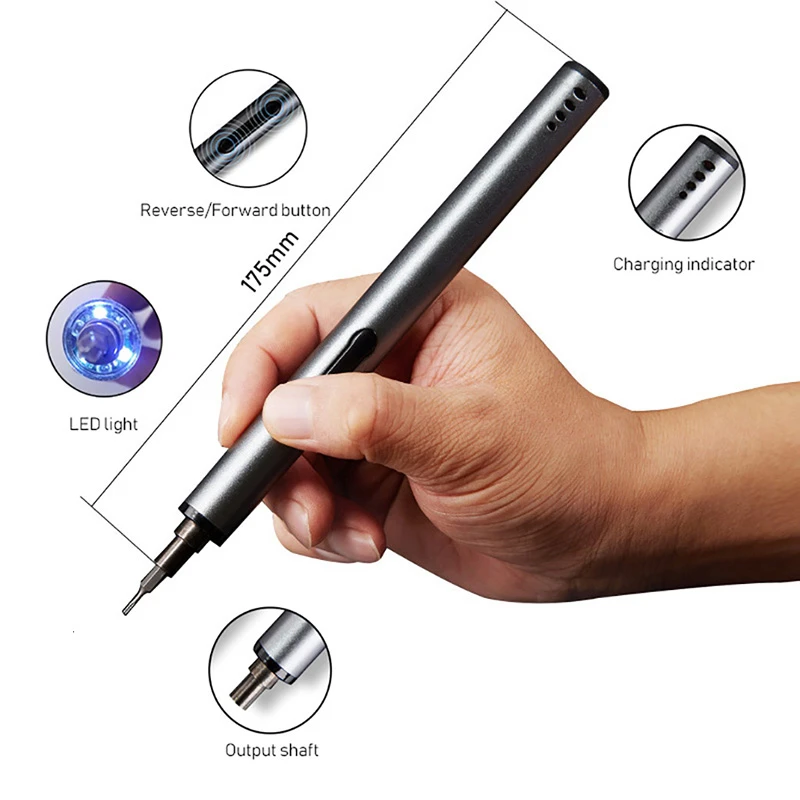 Мини аккумуляторная электрическая отвертка Прецизионная многофункциональная 3 6