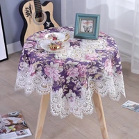 new printed tablecloth thickened oil proof tablecloth tablecloth idyllic lace printed tablecloth