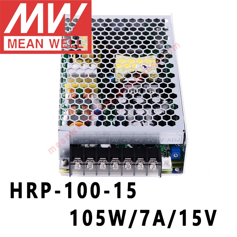 Mean Well HRP 100 series DC 12V 24V 36V 48V meanwell 100W с одиночным выходом и источником
