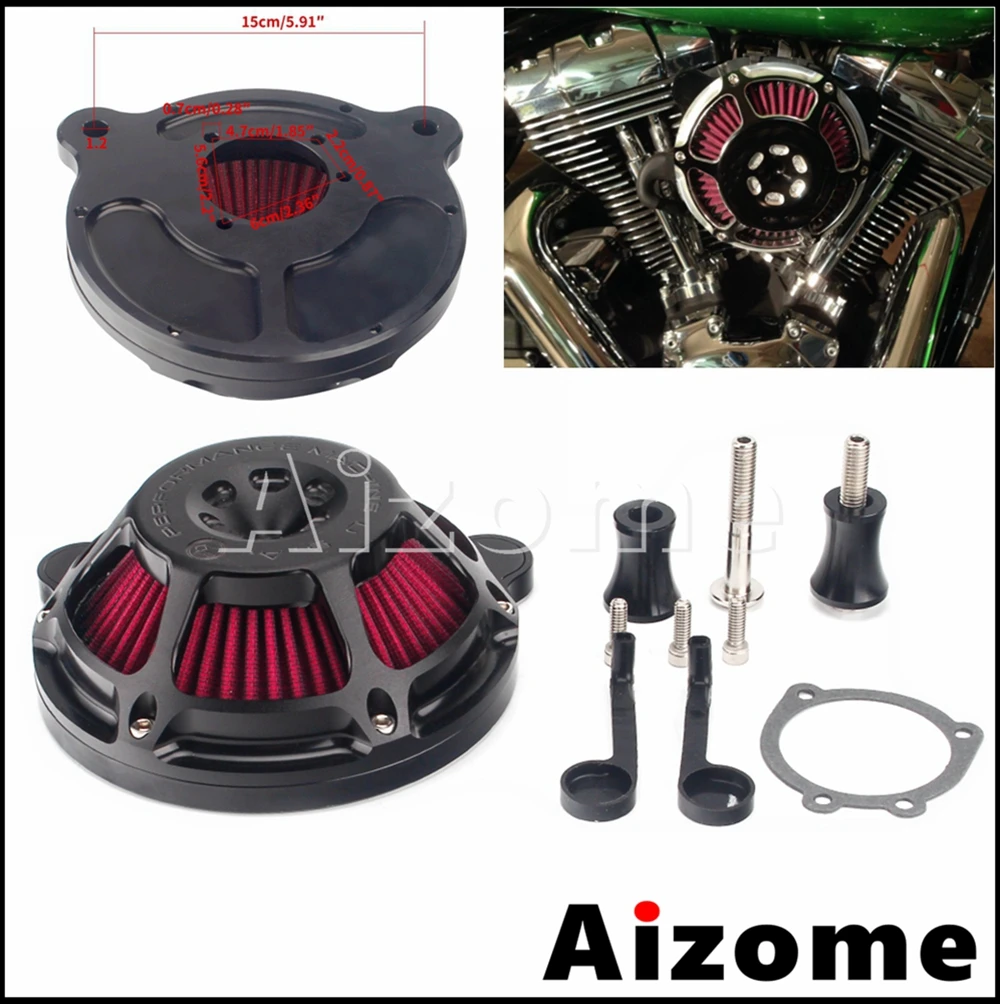 

Мотоциклетный воздушный фильтр, заготовка, алюминиевый Воздухоочиститель для Harley Dyna Softail Touring Street Road Glide FXDLS FLSTNSE FLSTSE