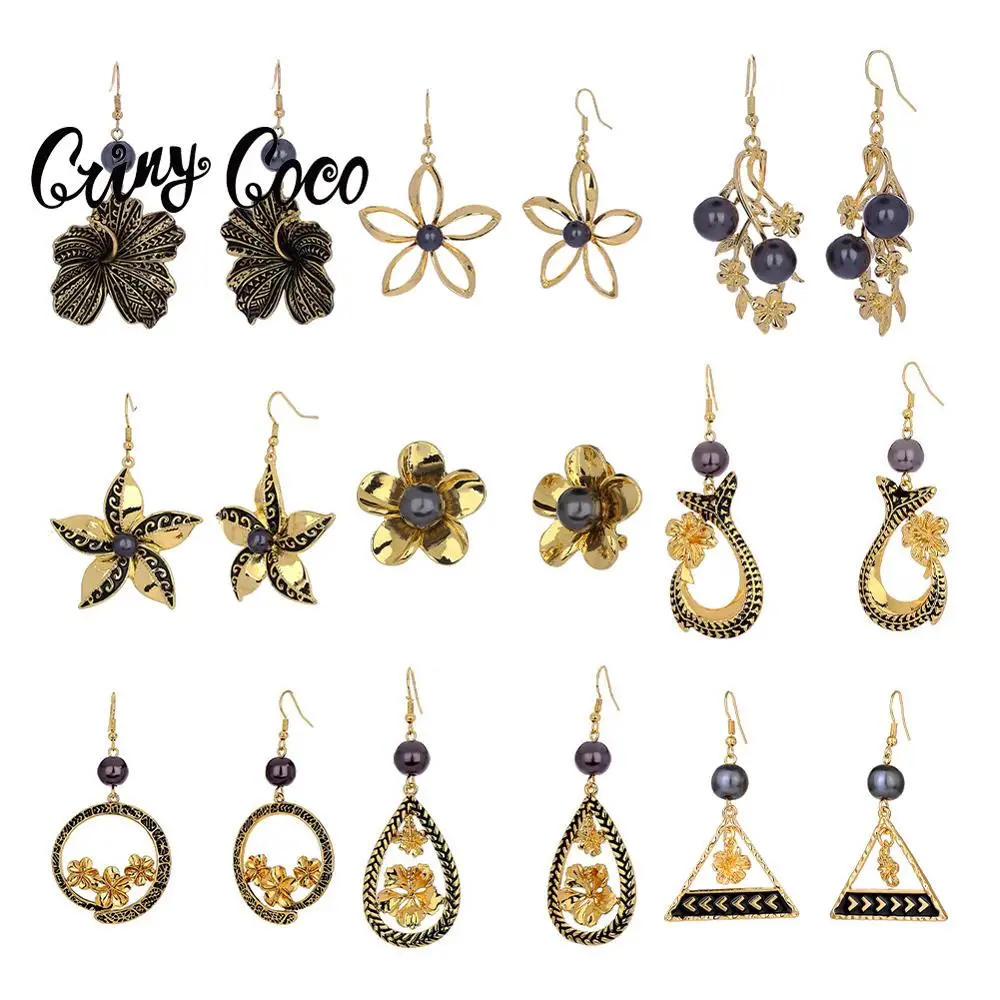 

Оптовая продажа серьги Женская мода Большой Плюмерия жемчужные серьги в форме капли, подарки на новый год, 2020 Новое поступление Висячие сер...