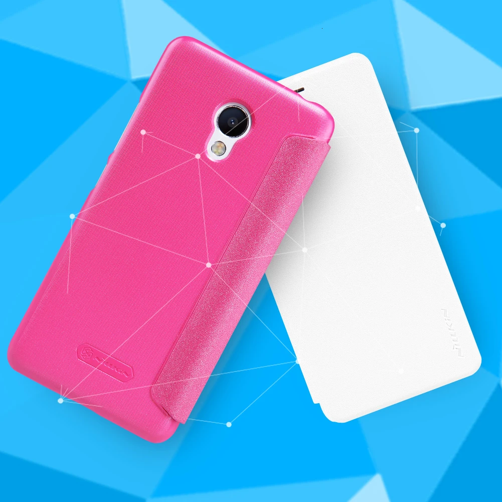 Чехол NILLKIN для Meizu M3S, Блестящий Защитный кожаный чехол, чехол для Meizu M3S для meilan 3s Mini, флип-чехол с умным режимом сна