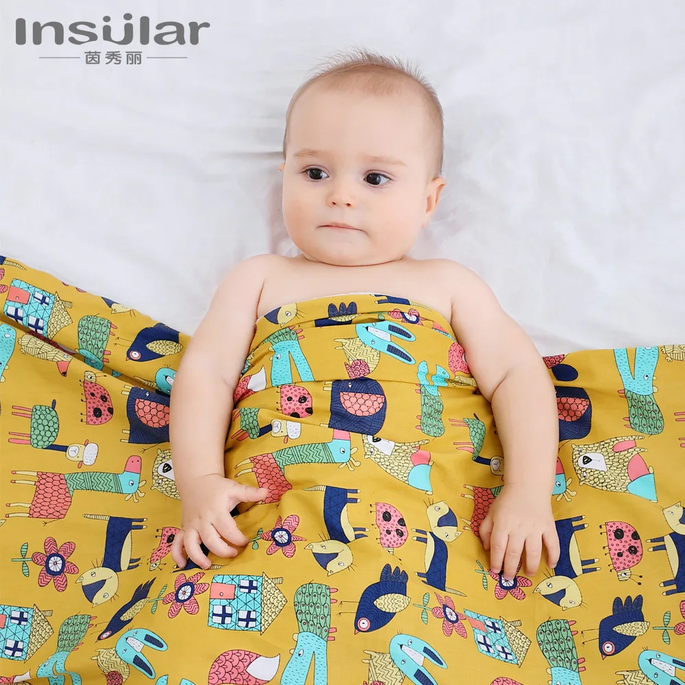 

158*110cm Baby blanket cotton cartoon baby blanket stroller accessories sleeping bag newborn quilt