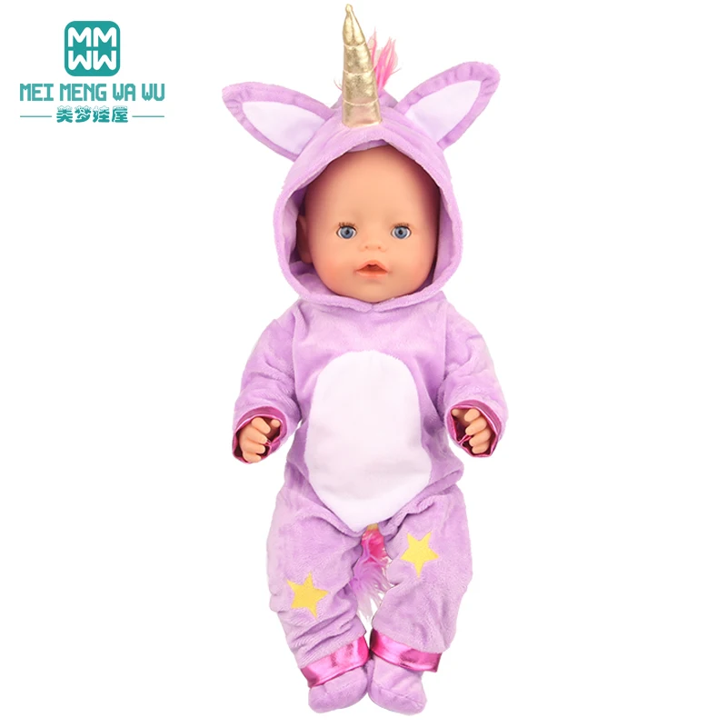 Одежда для куклы размер 43 см игрушки Кукла Новорожденный розовый мультяшный