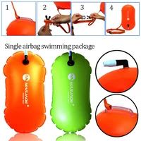 1pcs float bag waterproof pvc inflatable swim buoy water sport lifesaver swimming life buoy air dry tow sailing flotation bag