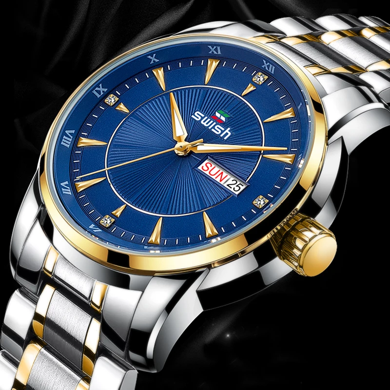 Men Watches Luxury Brand Waterproof Chronograph Business Quartz Wrist Watch Men Steel Luminous Analog Clock Relogio Masculino