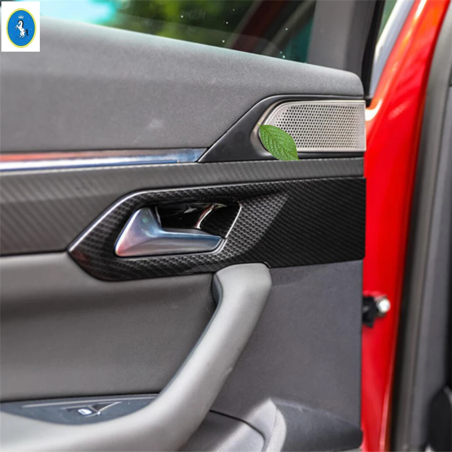 

Inner Door Handle Hand-clasping Bowl Panel Cover Trim Black / Matte / Carbon Fiber Look / Silver Fit For Peugeot 508 2019 - 2021
